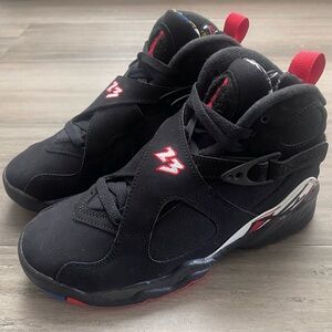 NEW 2023 NIKE JORDAN 8 RETRO 'PLAYOFFS' GS/YOUTH BLACK/RED 305368-062 SZ 4.5